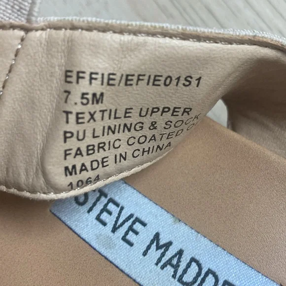Steve Madden Effie Sandals, women’s Size 7.5 7 1/2, tan neutral strappy sandals - Picture 7 of 8